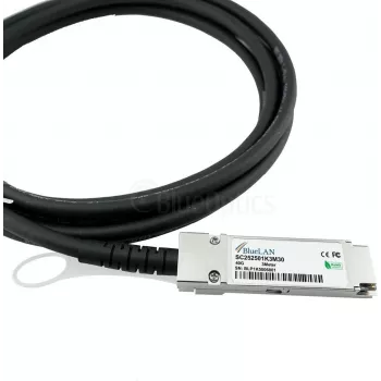 BlueLAN 470-AAGI-BL saderīgs Dell QSFP+ tiešās pievienošanas vara kabelis, 40GBASE-CR4, 30 m, aktīvs, Twinax, Ethernet/InfiniBand QDR