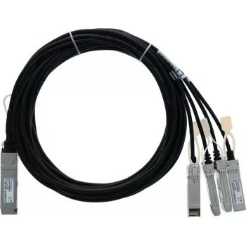 BlueLAN 40GBASE-CR4 QSFP uz 4x 10GBASE-CR SFP+ pasīvs tiešās pievienošanas sadalošais kabelis, 2 m, AWG30, Centec saderīgs CAB-Q-S-1M-CT-BL