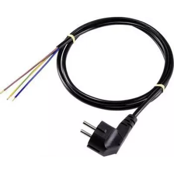 SYGONIX SY-5043470 barošanas kabelis Schuko uz IEC C13, 2 m, melns