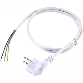 Sygonix SY-5043482 Barošanas savienojuma kabelis balts 2,00 m