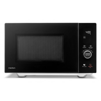 Medion MD 12041 4-in-1 kombinētā mikrovilņu krāsns ar grilu, konvekciju un atkausēšanu, 25L, 900W, melna/nerūsējošais tērauds 50076276