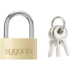 Sygonix SY-5045288 misiņa piekaramā atslēga 29,8 mm ar atšķirīgām atslēgām zelta-dzeltena