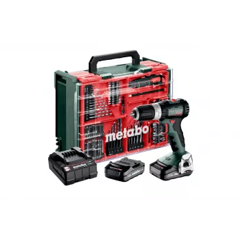 Metabo SB 18 L BL Set bezvadu triecienurbjmašīna 18V bezsuku 65 Nm ar 2x 2.0 Ah Li-Power akumulatoriem, lādētāju un koferi 613157710