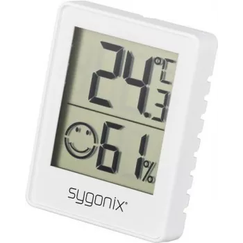 Sygonix SY-5267052 digitālais termo-higrometrs balts