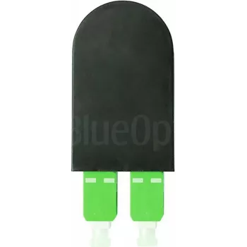BLUELAN BlueOptics Šķiedru optikas cilpas adapteris OM5 50/125µm Daudzmodu SC/UPC Duplekss Laima zaļš Keramikas ferula -40°C līdz +85°C (BOLBSCOM5)