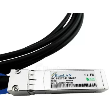 BlueOptics 02311MNX saderīgs BlueLAN QSFP28 DAC kabelis 1m 02311MNX-BL
