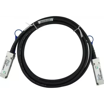 BLUELAN saderīgs Ubiquiti UACC-DAC-QSFP28-50CM tiešās pievienošanas kabelis, 100GBASE-CR4, InfiniBand EDR, 30AWG, 0,5 metri (UACC-DAC-QSFP28-50CM-BL)