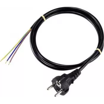 Sygonix SY-5043490 Barošanas kabelis Schuko uz IEC C13 1,5 m melns