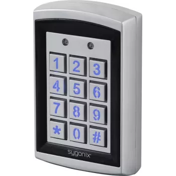 Sygonix SY-6428612 RFID koda tastatūra ar apgaismotiem taustiņiem, virsmas montāža, 12/24 V DC/AC, IP66