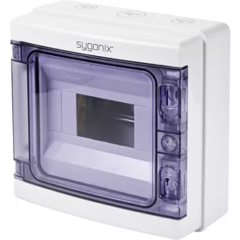 Sygonix SY-5491852 Virsapmetuma mazais sadales skapis, 8 moduļu vienības, 1 rinda, balts