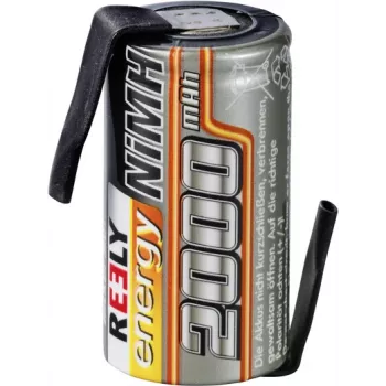 Reely NiMH viens elements 1,2 V 2000 mAh ar lodēšanas izvadu (RE-7851720)