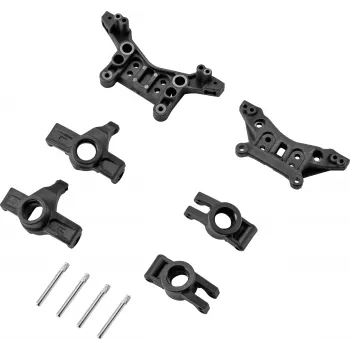Reely RE-6904716 Amortizatoru tornis un stūres mezglu komplekts Rhino 2 1:10 4WD buggy