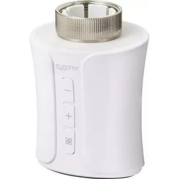 Sygonix SY-6752918 Zigbee 3.0 viedais radiatora termostats, elektroniskais, 5–35°C, balts