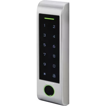 Sygonix SY-6121662 Pirksta nospiedumu RFID piekļuves kontroles sistēma IP66 virsmas montāžas skārienekrāns 12-18V DC