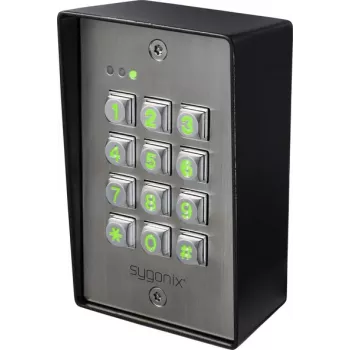 Sygonix SY-6888064 Virsmas montāžas koda atslēga, 12-24V DC/AC, IP65, apgaismota tastatūra