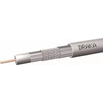 Draka Coax10AD10SAL 75 Ohm koaksiālais kabelis 100m rullī balts PE 60014932