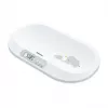 Beurer BY90 viedie mazuļa svari ar Bluetooth, 20 kg ietilpība, 5 g precizitāte, izliekta svēršanas virsma, LCD displejs, balti