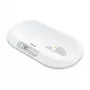 Beurer BY90 viedie mazuļa svari ar Bluetooth, 20 kg ietilpība, 5 g precizitāte, izliekta svēršanas virsma, LCD displejs, balti