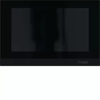 Hager RTQ601X video iekštelpu stacija IP bezrokas 2 vadu 7 collu skārienekrāns balts