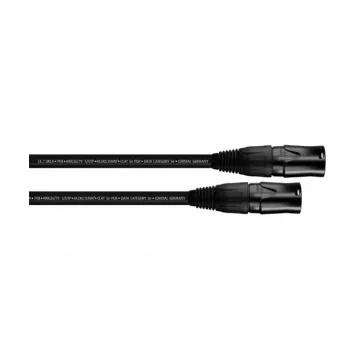 Cordial 15559 RJ45 tīkla kabelis CAT 5e S/UTP 3,00 m melns PUR apvalks