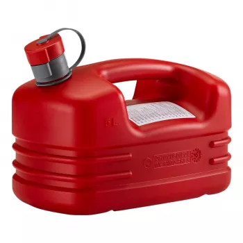 Pressol 21131 5 L HDPE degvielas tvertne ar elastīgu uzgali un bērniem drošu vāciņu