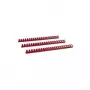 LMG plastmasas spirāles iesiešanai 19 mm sarkanas, 100 gab. iepakojums (BRP190-RO)