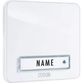M-E MODERN-ELECTRONICS KTA-1 W durvju zvana poga, virsmas montāžas, balta