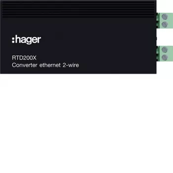 Hager RTD200X IP uz 2 vadu pārveidotājs durvju domofona sistēmām