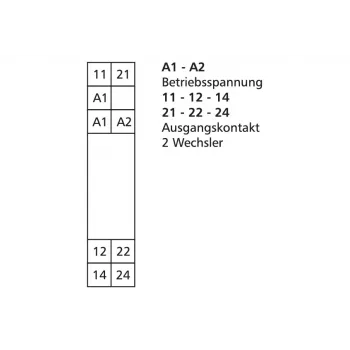 METZ CONNECT savienojošais relejs 24 V AC/DC KRA-F10/21-21 2W (11070213)