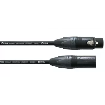 Cordial CPM 3 FM XLR mikrofona kabelis 3m melns 11037
