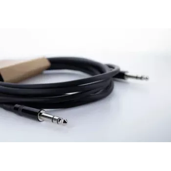 Cordial 14816 Stereo Jack audio kabelis 6,3mm TRS uz 6,3mm TRS, 1,5m, melns, vītais pāris, PVC