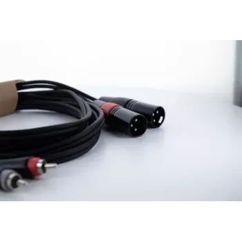 Cordial EU 3 MC XLR uz RCA audio kabelis 3m melns 14849