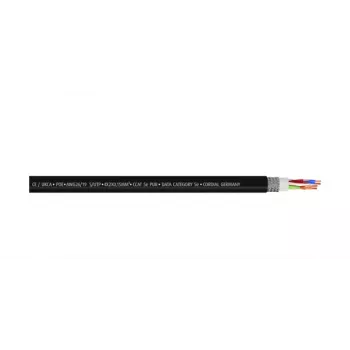 Cordial 15554 CAT 5e S/UTP savienojuma kabelis, RJ45, 0,3 m, melns, PUR apvalks