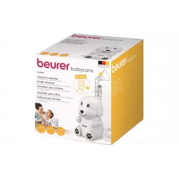 Beurer IH 24 Kids kompresora smidzinātājs ar bērnu un pieaugušo maskām, 3,16 µm daļiņu izmērs, 8 ml ietilpība, klusa darbība 60309