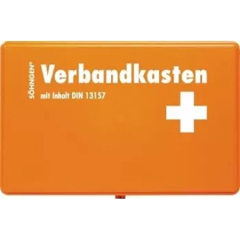 Söhngen DIN 13157 pirmās palīdzības komplekts 3003045 oranžs triecienizturīgs ABS ar sienas stiprinājumu