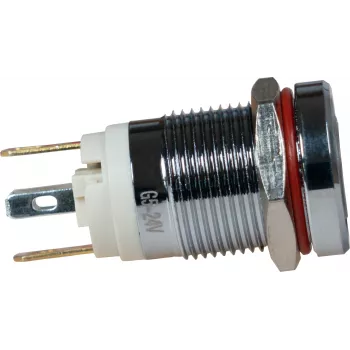 JOY-IT Button12E-01 pretvandālisma fiksējošs spiedpogas slēdzis, zaļš, 12mm, IK10, IP67