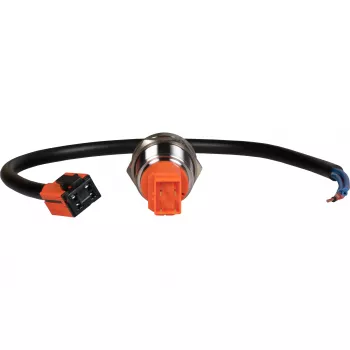 JOY-IT Button22T-01 poga ar fiksāciju, sarkana/zila LED, 22mm, IP68, IK10