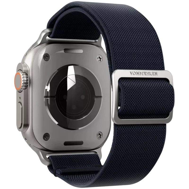 VONMÄHLEN Classic Nylon Loop pulksteņa siksniņa Apple Watch 44/45/46/49mm, tumši zila, viens izmērs