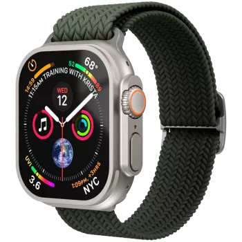 VONMÄHLEN austais solo valdziņš Apple Watch 44/45/46/49mm, olīvu