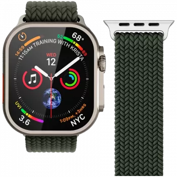 VONMÄHLEN austais solo valdziņš Apple Watch 44/45/46/49mm, olīvu