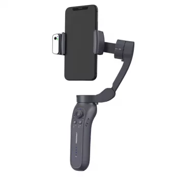 GREEN MNKY GM TrackMotion Gimbal Z.SH.1 - AI sejas un objektu izsekošanas viedtālruņa stabilizators, 360° pan, žestu vadība, USB-C, melns