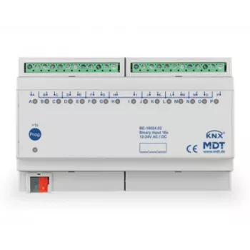MDT BE-16024.02 Bināro ieeju modulis 16 kanālu 8TE DIN sliedes 24V AC/DC KNX
