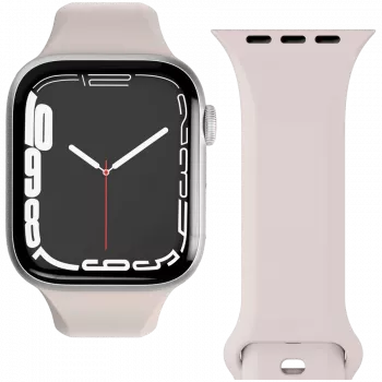 VONMÄHLEN Classic Band 2 Apple Watch 40/41/42mm, krēmkrāsas pilngraudas ādas siksniņa