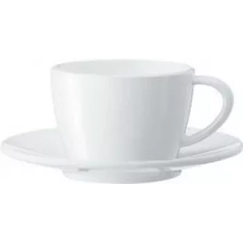 JURA kapučīno krūzīšu komplekts, 2 porcelāna krūzītes un apakštasītes, 180 ml, balts 66501