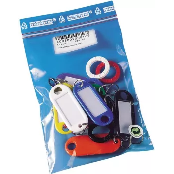 WEDO 262 10 atslēgu birkas ar S-veida āķiem, dažādās krāsās, 10 gabali
