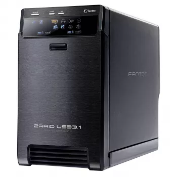 FANTEC QB-X2U31R 2 ligzdu USB 3.1 Gen 2 RAID korpuss 2133