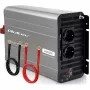 Qoltec Modificēta sinusoidāla sprieguma invertors 12V uz 230V 3000W/6000W ar USB, saderīgs ar LiFePO4 GEL AGM