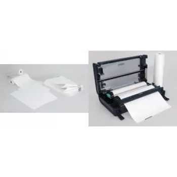 SIGEL TP111 Premium nepārtraukts fanoformā salokāms termopapīrs, A4, 76 gsm ar virsējo pārklājumu, tukšs, krustveida perforācija, ar kontroles atzīmi, 1000 loksnes