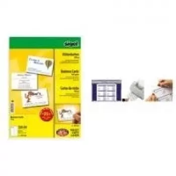 SIGEL DP939 Vizītkartes High White 85 x 55 mm 200 g/m² 600 kartītes (60 loksnes x 10)