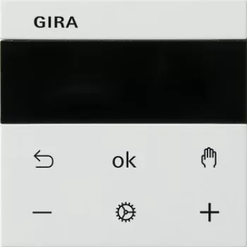 Gira RTR BT System rws 539427 Istabas temperatūras regulators, tīri balts spīdīgs